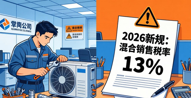 修空调开发票，选错税率这一下就亏大了！2026新规必须看