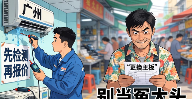 广州人别傻傻交智商税了！空调漏水真不用砸钱换新机