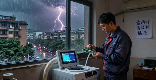 洗衣机坏了别硬扛！南宁这波春雷暴雨后，维修师傅想对你说几句