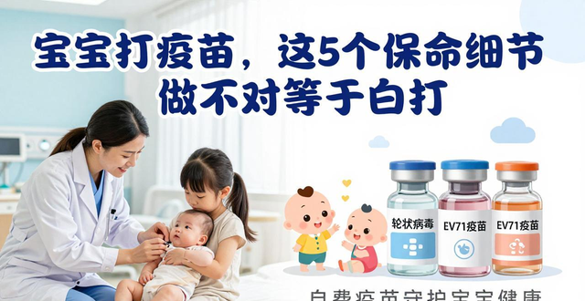 宝宝打疫苗，这5个保命细节做不对等于白打