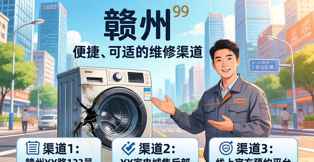 赣州三洋洗衣机坏了别硬扛 3个正规维修渠道在这里