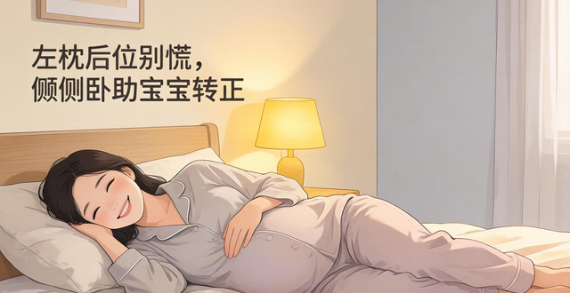 孕晚期查出左枕后位别慌！这样睡让宝宝乖乖转正