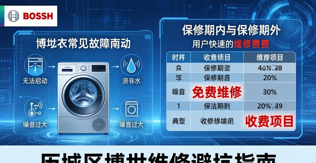 洗衣机坏了先别急 历城区博世维修避坑与焕新指南