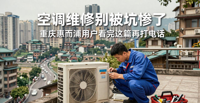 空调维修别被坑惨了 重庆惠而浦用户看完这篇再打电话