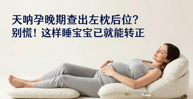 天呐孕晚期查出左枕后位？别慌！这样睡宝宝自己就能转正