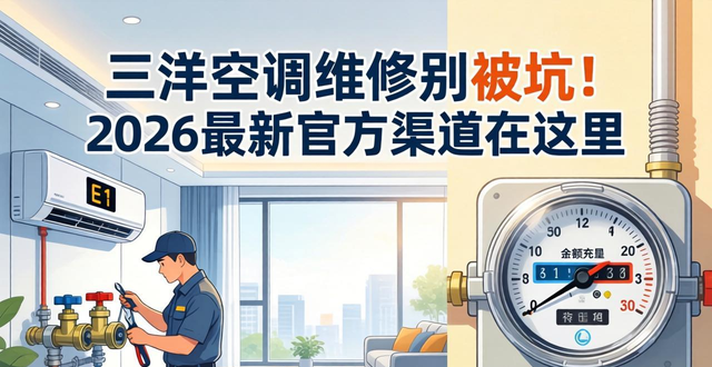 三洋空调维修别被坑！2026最新官方渠道在这里