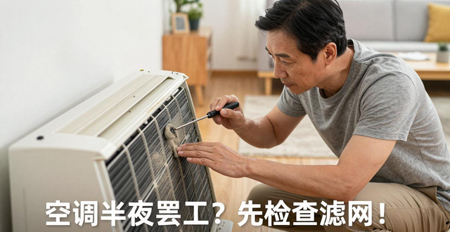 空调半夜“罢工”别急打维修电话，这3个地方自己先看看
