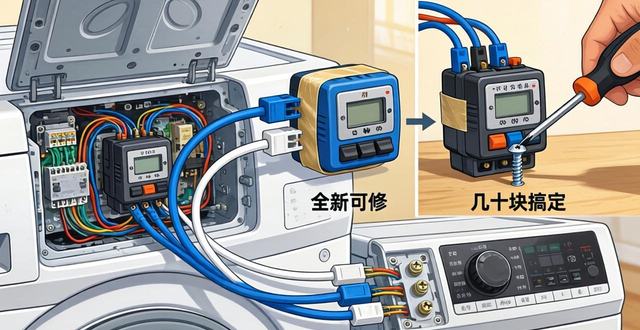 先别急着叫售后！洗衣机定时器坏了？手把手教你几十块搞定