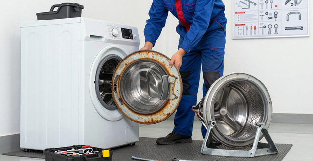 天呐！洗衣机生锈别扔，这么维修立马“起死回生”